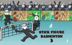 Stick Figure Badminton 3 Game - Play online at simple.game