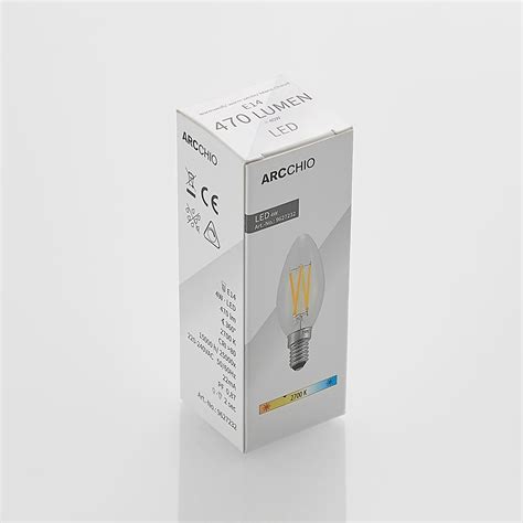 Led Filamentlampe E W Kerze Dimmbar Er Set Lampenwelt De