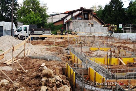 Odmiču radovi na izgradnji novog doma Partizan u Kreki Foto Tuzla