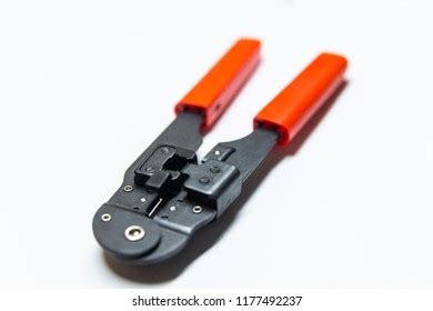 Modular Crimping Tool Isolated On White Stock Photo