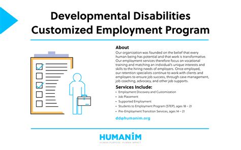 Program Spotlight Developmental Disabilities Customized Employment