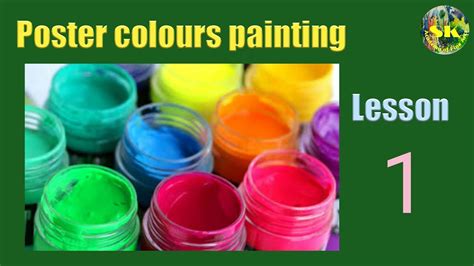 Poster Colours Painting Poster Colours Painting For Beginners Lesson