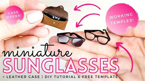 Diy Barbie Sunglasses How To Make Sunglasses For Barbie Dolls Miniature Glasses And Glasses