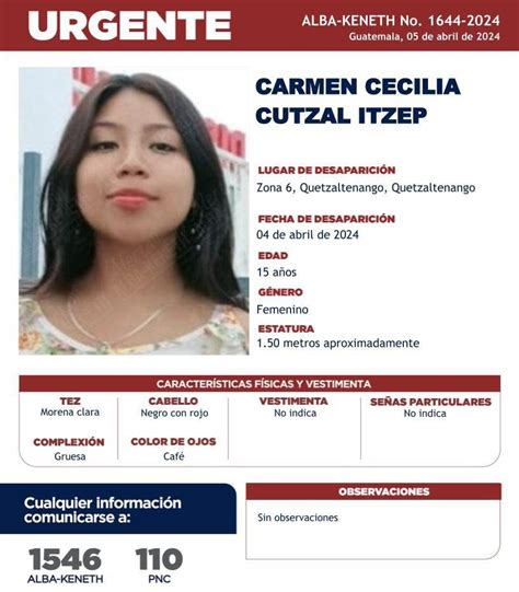 Nueva alerta Alba Keneth por la desaparición de adolescente en