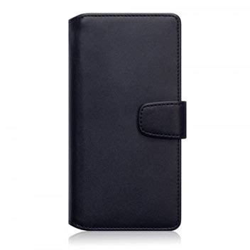 Olixar Premium Real Leather Huawei Mate S Wallet Case Black