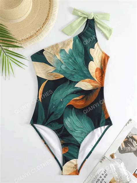 New European And American Vintage Swimsuit Conservative One Piece Hot Spring Swimsuit Set