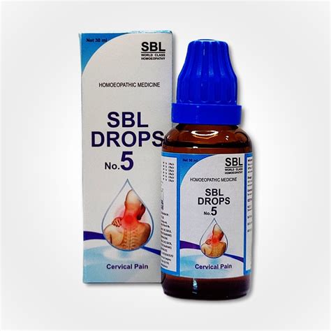 Sbl No 5 Cervical Pain Homeopathic Drops At Rs 155 Bottle Homeopathic