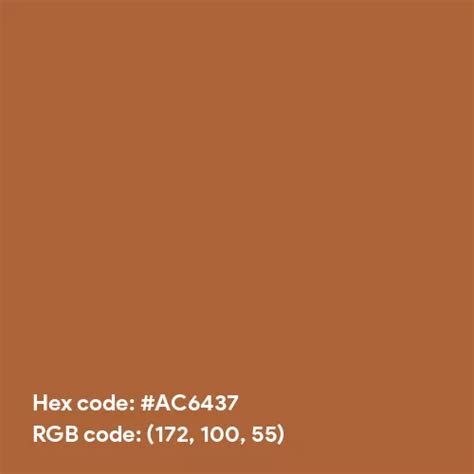 Burnt Caramel color hex code is #AC6437
