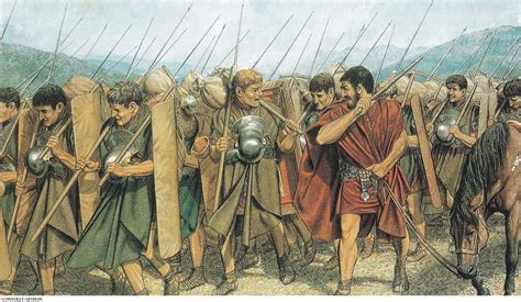 Roman Legionaries On A Route March Circa 85 Ad Peter Connollyuser