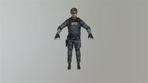 Leon S Kennedy Resident Evil 2 Remake - 3D model by gabrieel22 [63b5333] - Sketchfab