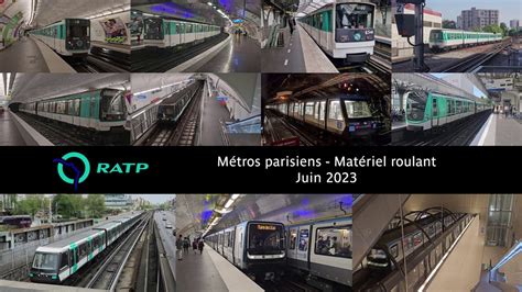 Ratp Juin Tous Les Mat Riels Roulants K Youtube