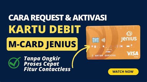 Cara Request Dan Aktivasi Kartu M Card Jenius Kartu Debit Jenius