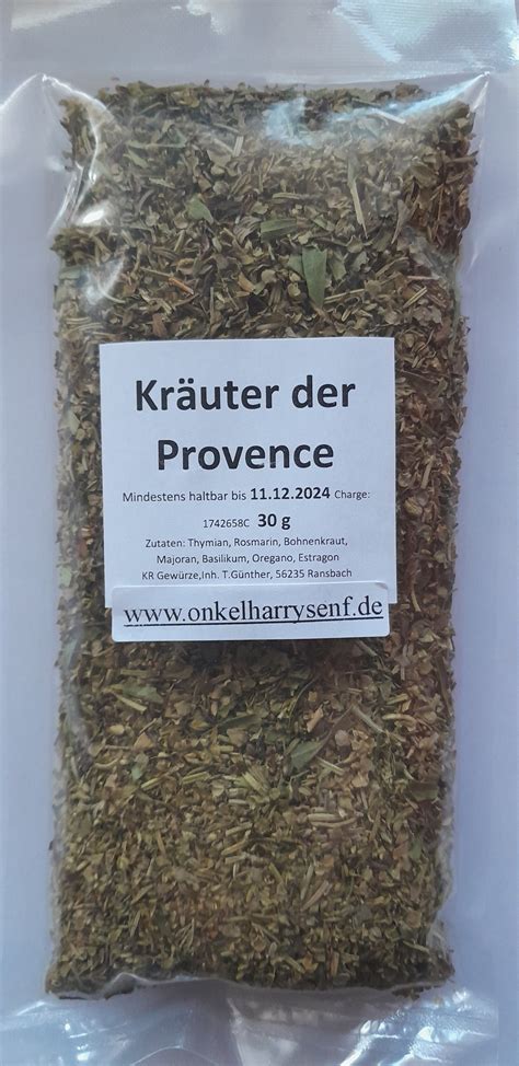 Kr Uter Der Provence Gr Onkelharrysenf De Senfspezialisten