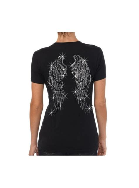 Rhinestone Angel Wing Shirts