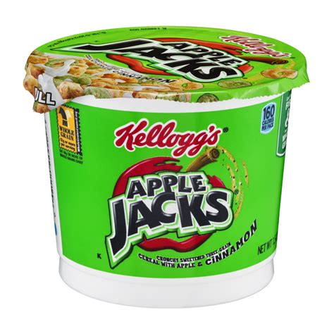 Kelloggs Apple Jacks Cereal Single 15oz Cup Garden Grocer