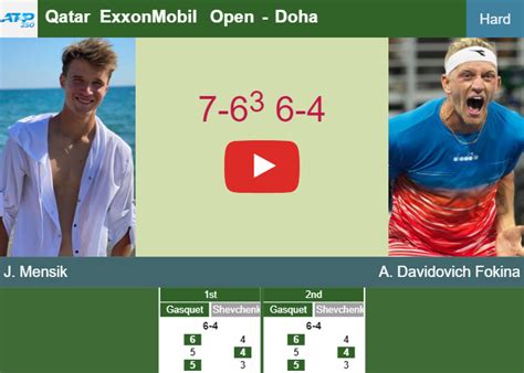 Jakub Mensik Surprises Davidovich Fokina In The St Round To Clash Vs