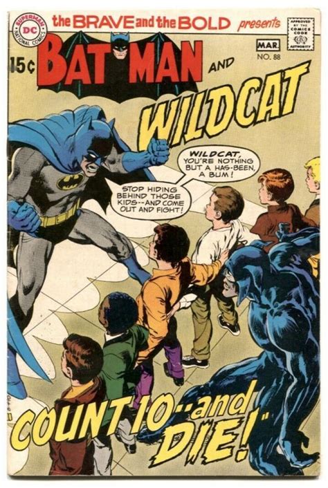 The Brave And The Bold 88 1970 BATMAN WILDCAT Vg Comic Books