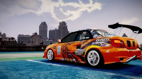 Gta 4 Drifting Impreza Wrx Sti Gdb Team Orange Youtube