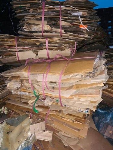 Brown Eco Friendly Light Weight Recyclable Paper Carton Scrap For