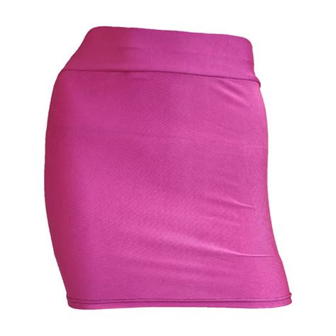 Hot Days Bold Styles SMihono Bodycon Mini Skirt For Women Shiny Metallic Mini Skirt Wet Look