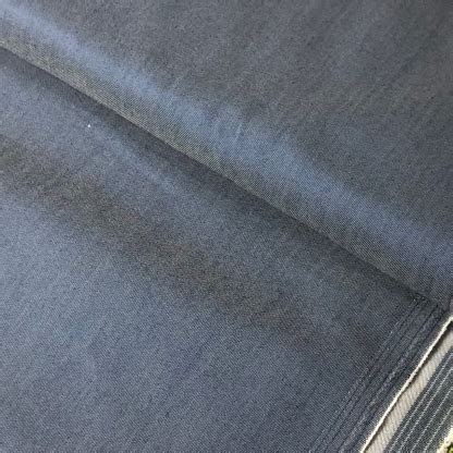 Sélection Coup de coudre Tissu Denim Léger en Coton Mélangé Uni