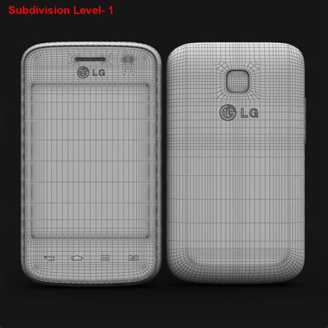 LG Optimus L1 II Tri E475白色 3D模型 49 max obj fbx c4d 3ds Free3D