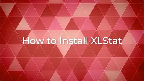 How To Install Xlstat Youtube