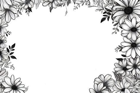 Pretty Black And White Flower Backgrounds