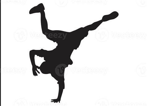 Breakdancing Man Pose Silhouette 12904509 Png