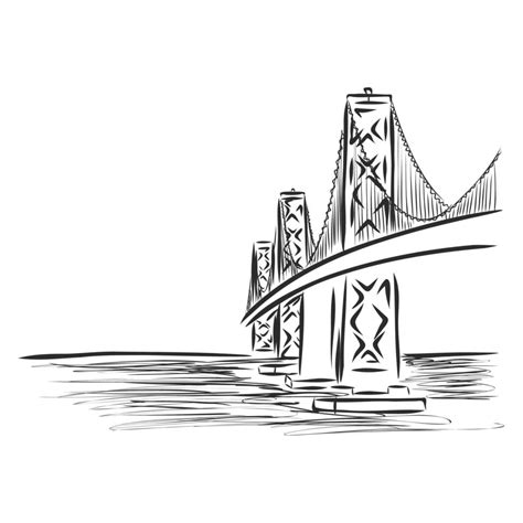 bridge vector sketch 17050781 Vector Art at Vecteezy