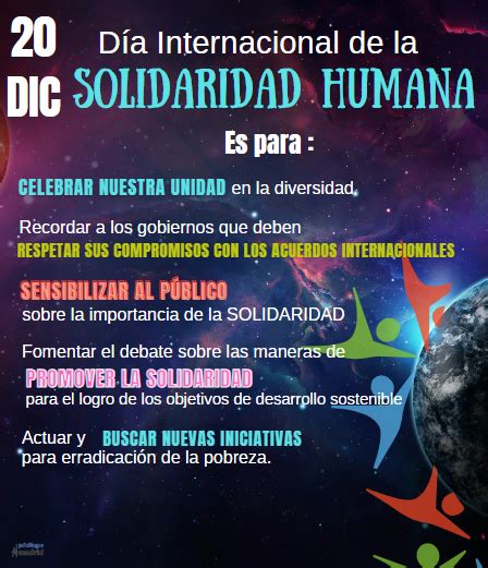 Día Internacional de la SOLIDARIDAD HUMANA Psicologos Madrid