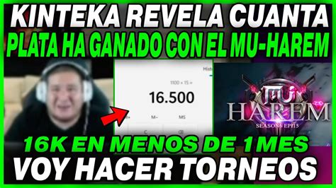 16K EN 1 MES KINGTEKA REVELA CUANTA PLATA HA GANADO CON SU SERVER