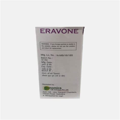 Allopathic Eravone Edaravone Injection Packaging Size Ml At Rs