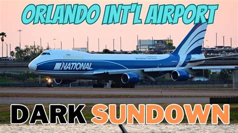 K Dark Sundown Plane Spotting Orlando Int L Airport Aviation