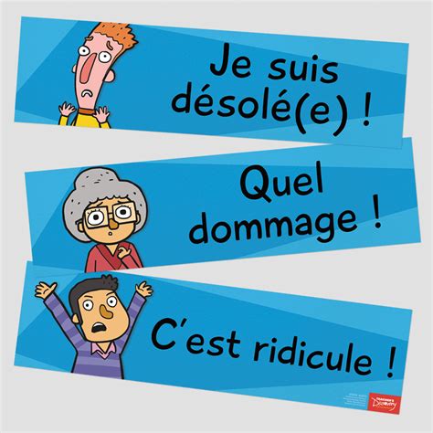 Essential French Rejoinder Signs Set Of 12 French Teacher S Discovery