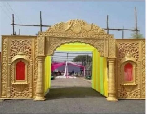 Golden Weddings Fiber Entry Gate For Decoration At Best Price In Indore