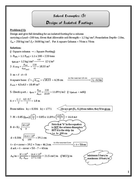 Isolated Footing | PDF