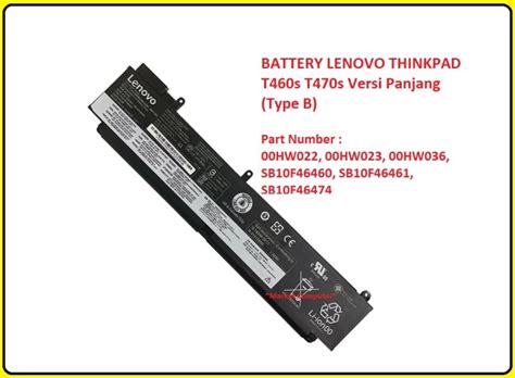 Jual Battery Lenovo Thinkpad T S T S Internal Original Tanam