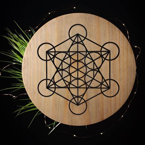 Deluxe Metatron S Cube Crystal Grid Board Crystal Default Title