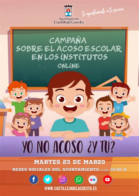 Cartel Sobre Campaña Sobre El Acoso Escolar En Los Ies Domestika