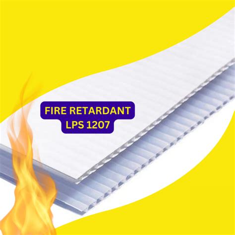 Correx Corrugated Plastic Sheet Fire Retardant M X M X Gsm