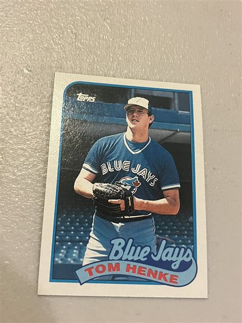 1989 Topps 75 Tom Henke For Sale Online EBay