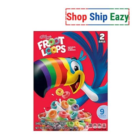 Kellogg S Fruit Loops Breakfast Cereal Pack Shop Ship Eazy