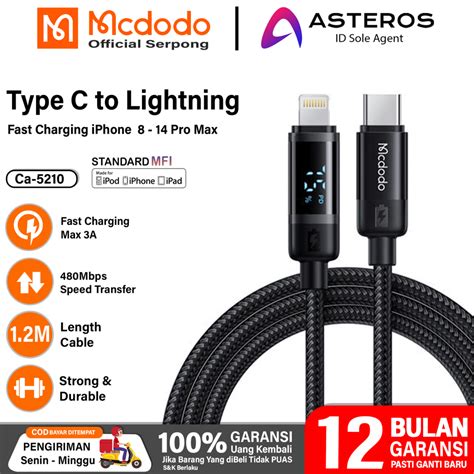 Jual Mcdodo Kabel Data For Iphone Usb To Lightning C To Lightning Fast