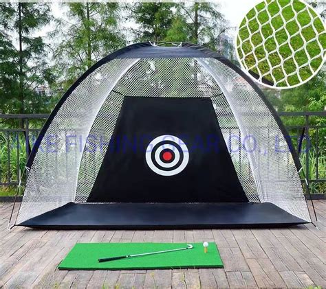 Golf Hitting Practice Net Outdoor Indoor Training Chipping Golf Net With Target Black Green