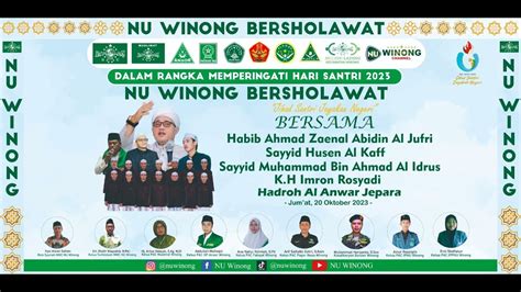 Nu Winong Bersholawat Dan Banom Nu Se Kecamatan Winong Peringatan Hari