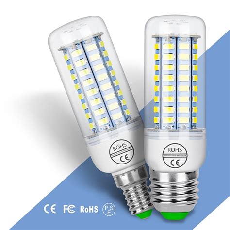 E27 E14 7W 9W 12W 15W 20W 25W 5730 SMD LED Corn Bulb Lamp Light Warm