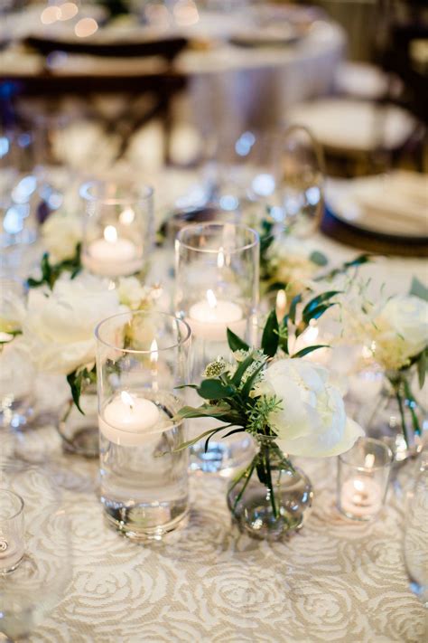 Bud Vase And Candle Light Floating Candle Centerpieces Candle