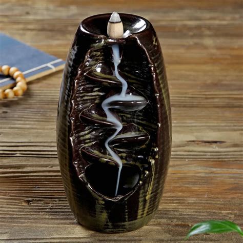 Incense Cones Waterfall Backflow Incense Smell Burner Ceramic