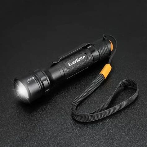 3 W Natural White EVERBRITE Aluminium Flashlight W Rubber Coating 3C